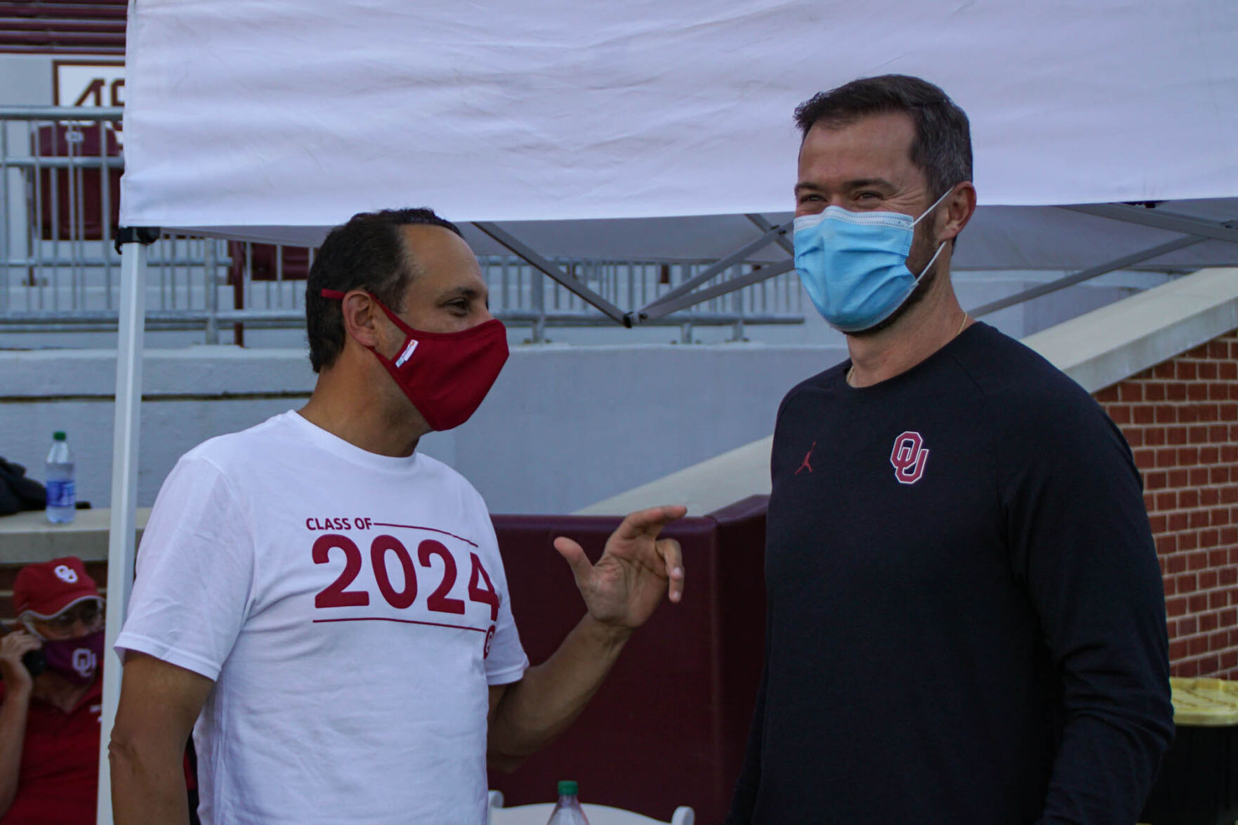 Joseph Harroz and Lincoln Riley